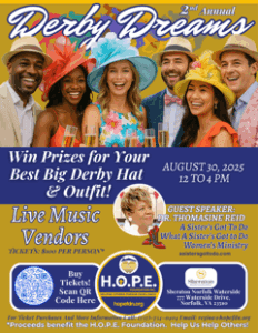 2025 H.O.P.E. Derby Dreams Flier Front